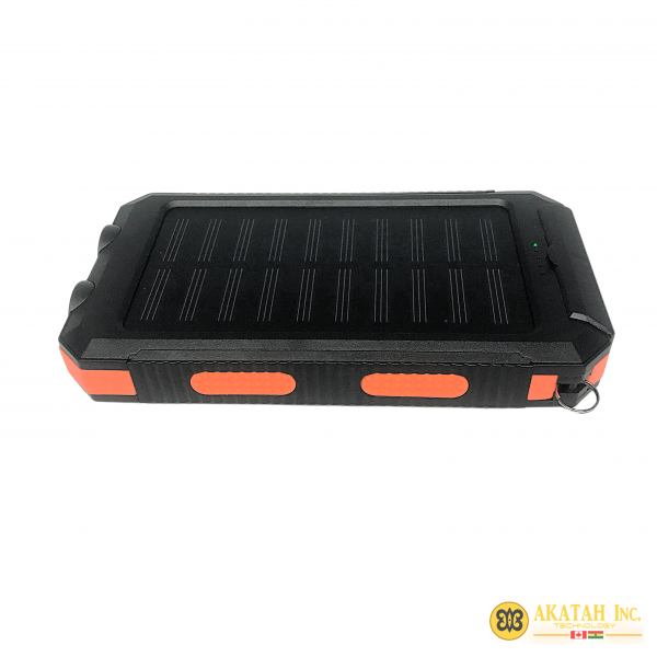 Akatah IP6-Solar Power Bank 2x USB - 5V 1-2.1A Solar Power Charger Li-Polymer Battery